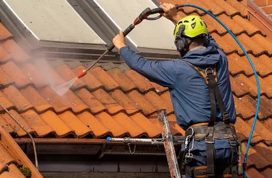 Démoussage et hydrofuge de toiture à Sours